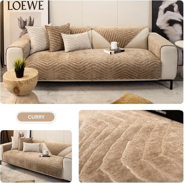 Sofaovertræk - Moderne simpelt sofaovertræk vaskbart sofaovertræk 1-delt sofa slipcover til sektionssofa L-form alle årstider generisk Velve Light gray 70*70cm