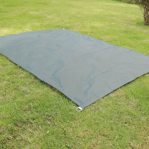 4x4M Grå Rektangulær Solsejl - 210D Polyester, Vandtæt, 90% UV-beskyttelse til Terrasse Gårdhave Pool Altan Gray 4*4M