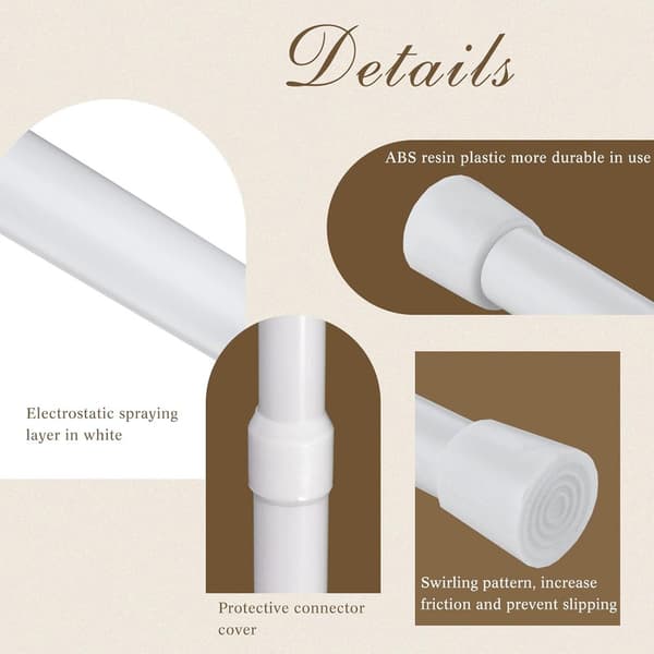 4-pack Curtain Rod Telescopic - 30-50 cm