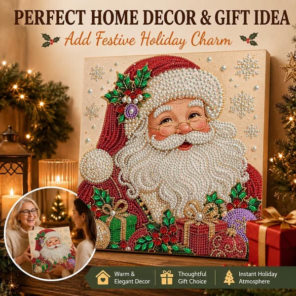 Christmas Diamond Painting Kit DIY – creative craft project, style 2 Style 2