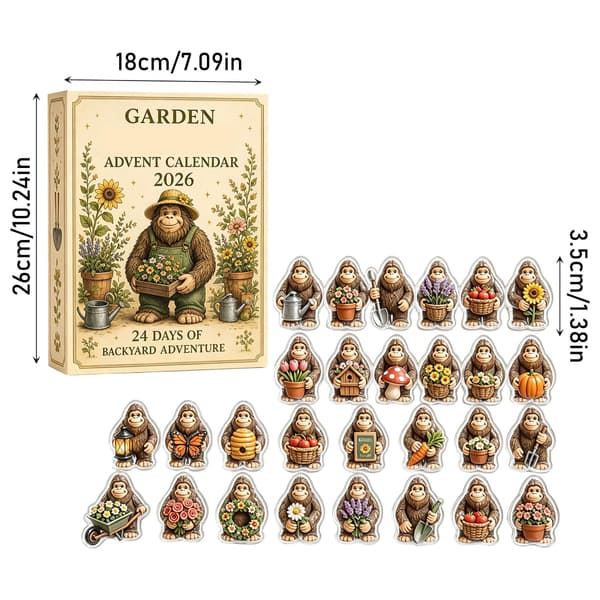 2D Christmas Ornament 24-Pack Hanging Set – Collector's Box and Countdown 1 Style 1