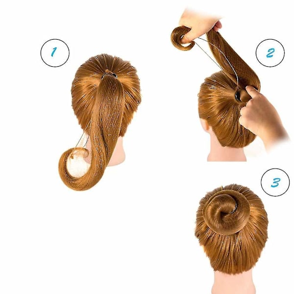 20 stk Gjenbrukbare Hårsnett Usynlig Elastisk Kantnett For Kvinner, Jenter, Ballet Bun (Lys Kaffe)
