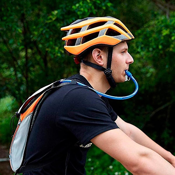 2l Vandblære til Hydrering med Magnetisk Klips, BPA og PVC Fri - Letvægts Stor Åbning med Lynlås - Reservoir Taske til Vandreture, Mountainbike