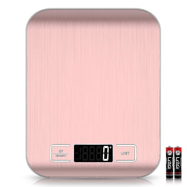 Food Scale, 22lb/10kg Digital Kitchen Scale Weight Grams And Oz For Baking And Cooking,rose gold