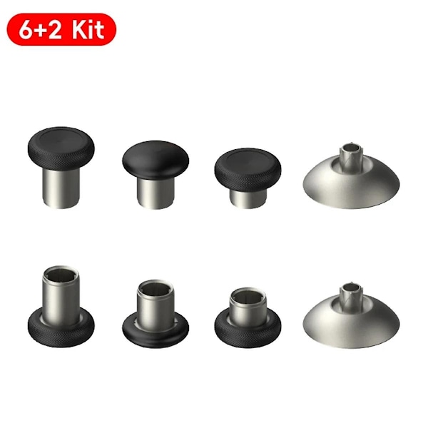 8 PAK Metal Magnetiske Thumbsticks Analog Joysticks til // /S Controller Sølv