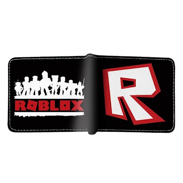 2024 Roblox PU Leather Wallet Kids Boys Girls Short Bi-fold Wallets Card Holder Coin Purse Gift