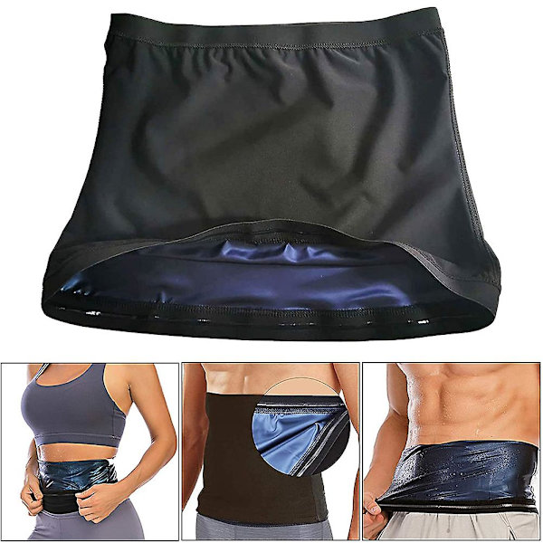 Sauna Suit Midje Trener for Kvinner og Menn - Svetteforsterkende Kroppsshaper for Mage Slimming - Trenings Trening Tank Top