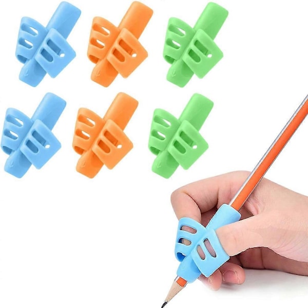 Children's Pen Holder Handwriting Pen Holder Posture Correction Training Preschoolers Writing Aids Toddlers Children Special Needs (6 pcs)