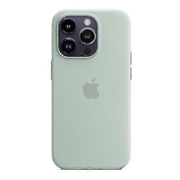 Silicone Telefon Cover Kompatibel med iPhone 14 Pro Max sunglow