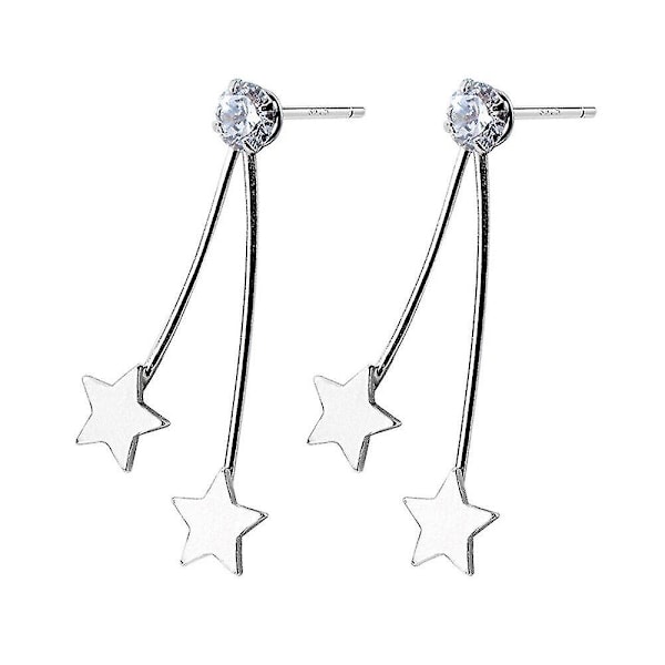 Earrings silver plating stars earrings trendy ear studs earrings for women girls