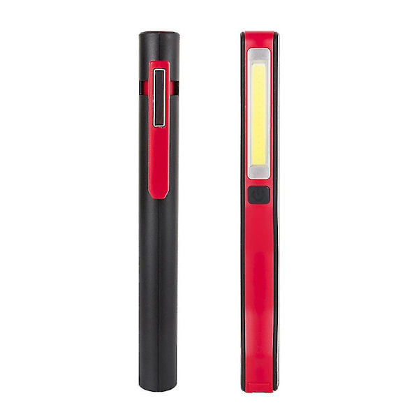 Bærbar pennformet COB LED lommelykt USB-oppladbar magnetisk arbeidslyslampe