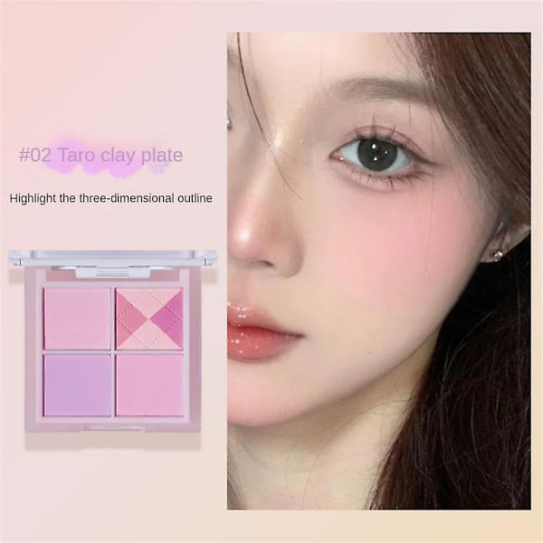 Blush Powder Natural Cheek Tint Matte Cosmetics Cheek Rouge Brighten Face Face Blusher Female Makeup 1pcs Face Contour Blush