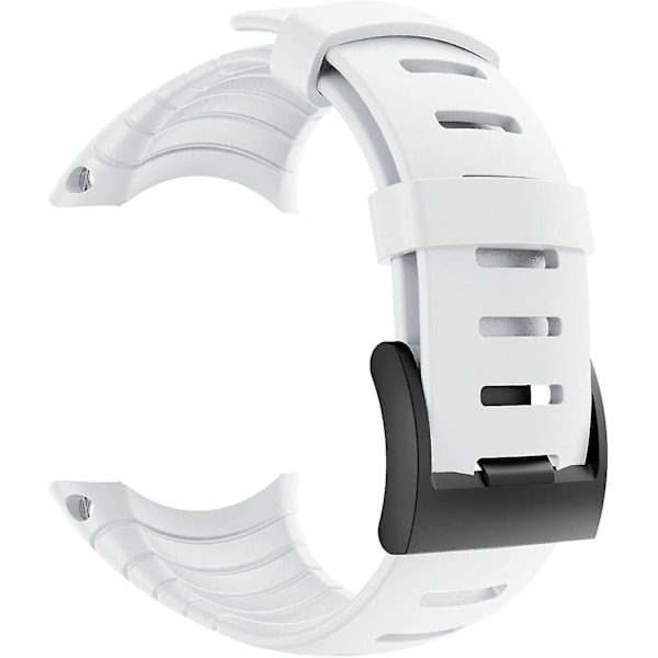 Suunto Core Rem, Gummibånd til Udskiftning af Urrem til Suunto Core SS014993000. white