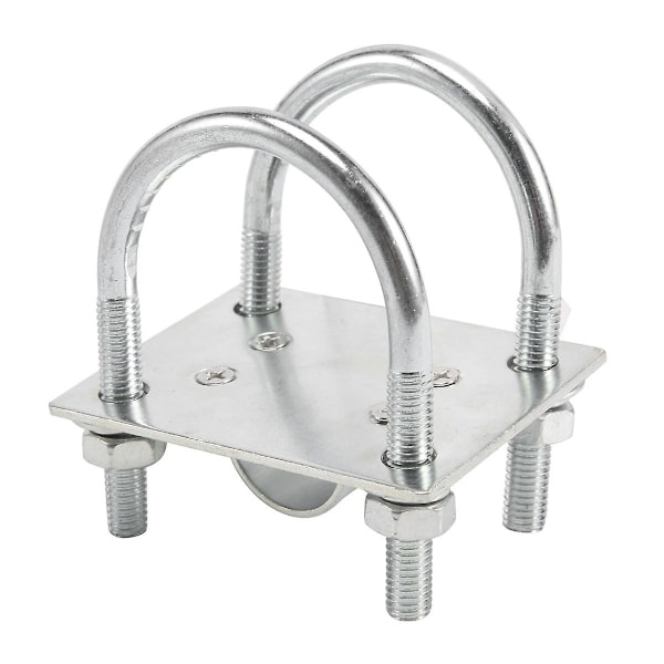 Antennemastklemmebeslag med U-bolte Rustfri Klemme Panel Rør Montering Hardware til Udendørs LoRa Antenne Helium