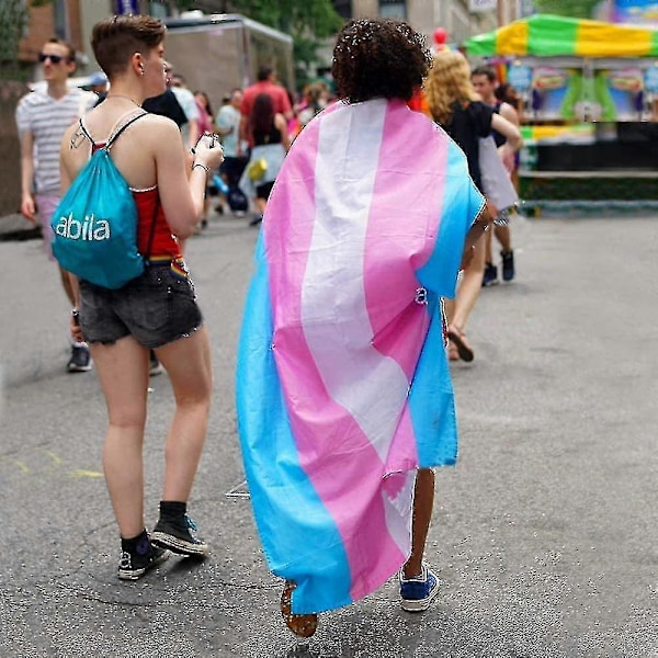 Crday Transgender Flag 3x5 Ft, Lgbt Flag, Indendørs og Udendørs Festival Party Transgender Flag Gave