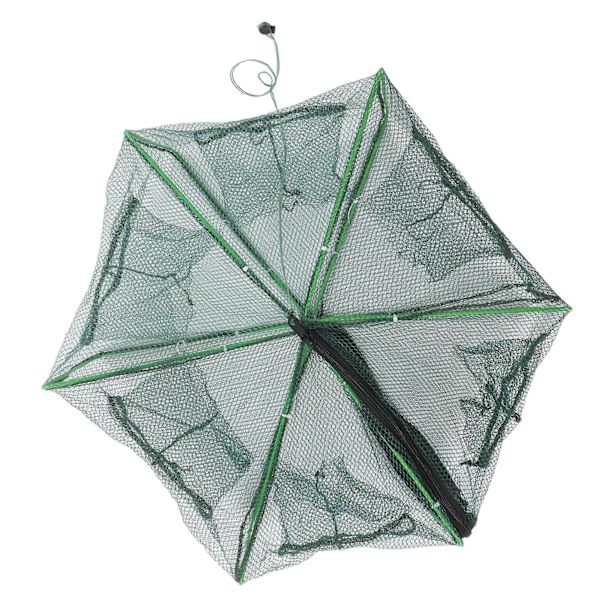 Foldbar Bærbar Rejeburet 50x25cm - Automatisk Fiskenetfælde til Polygon Fiskemad