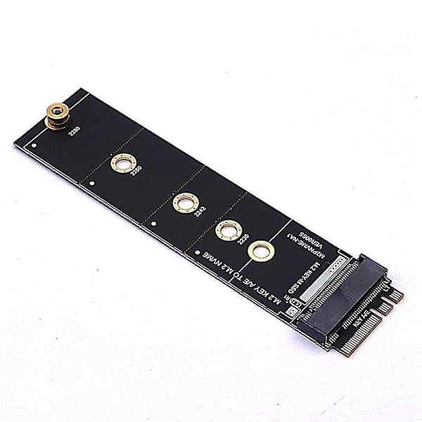 M.2 A+E KEY-spor til M.2 NVME Adapterkort NGFF til KEY-M Utvidelseskort NVMe PCI Express SSD Port Utvidelsesadapter