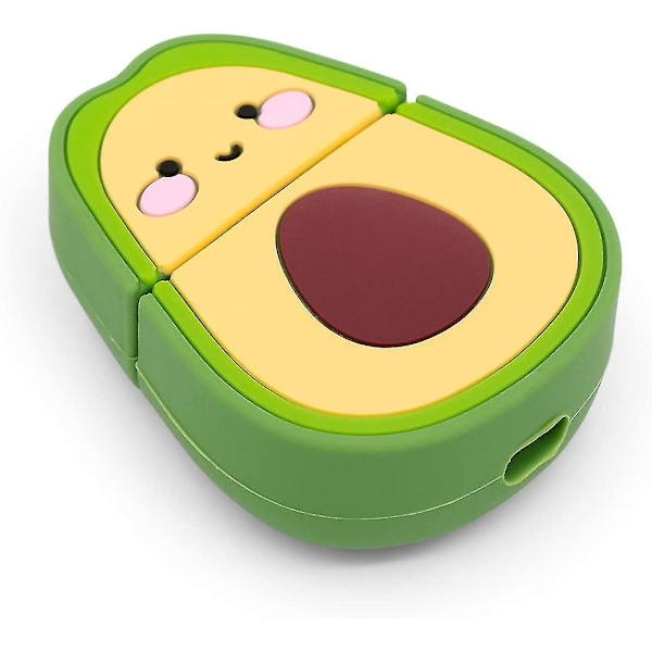 Söt Avocado Rolig 3D Cartoon Cool Fruktform För Airpods 1&2 Fodral