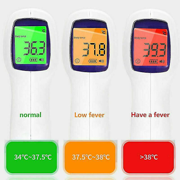 Infrarødt Pannetermometer Berøringsfritt Digitalt Kroppstemperaturmåler Voksne Barn