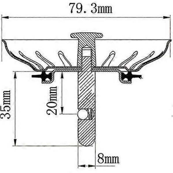 Franke Håndvask Avløpskurv Diameter 80 Mm Franke