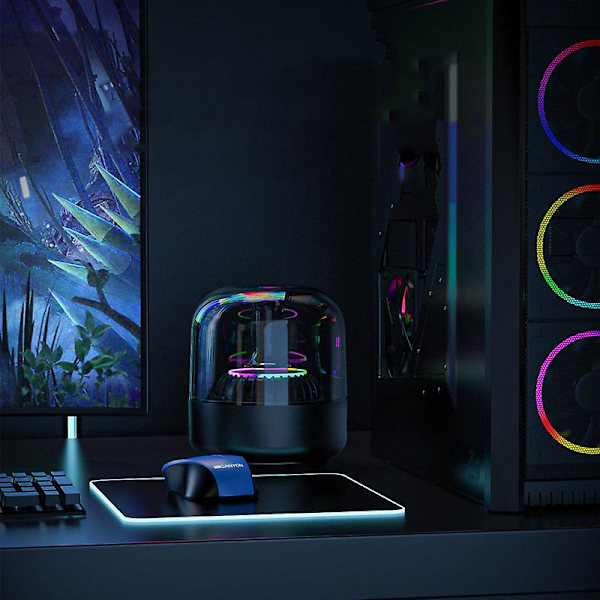 Kannettava Bluetooth-kaiutin Stereo High Fidelity Subwoofer RGB-valolla