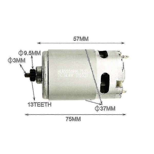 14,4v/13 tänder motor ersättningsmotor för Bosch Gsr14.4-2-li Psr 14,4