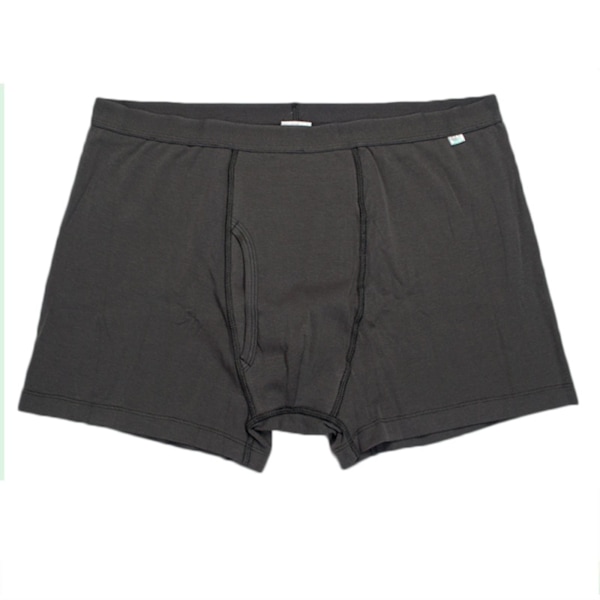 Inkontinenstruser for menn - Boxer Briefs, Vaskbar Bomull, Gjenbrukbar, Grå - YuJia m