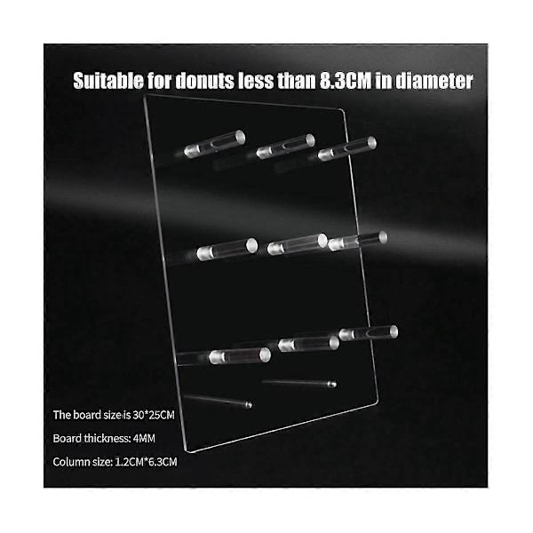1 Pakk Donut Display Stativ Donut Display Veggstativ For Dessertbord Bryllup Bursdagsfest