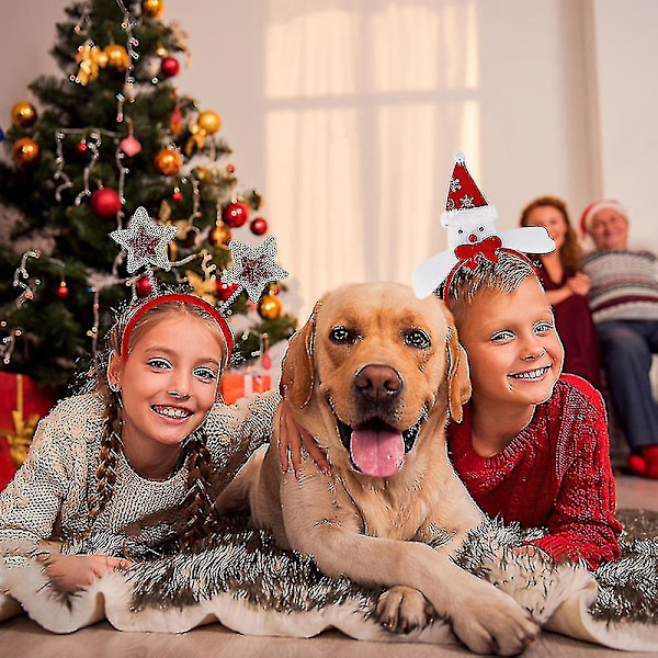 4 kpl Joulukoristeita Lasten Pääpannoille green christmas tree headband