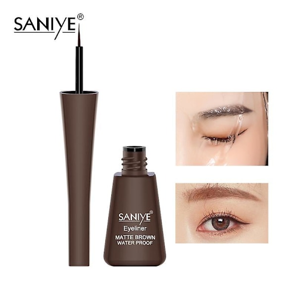 Saniye Tvåfärgat Ögonbrynspulver Eyeliner Ögonbrynskort Med Borste 3d Naturlig Nyans För Ögonbryn Ögonsmink Koreansk Kosmetika