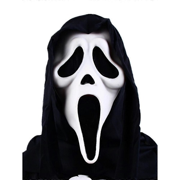 Scream Maske Ghostface Morsom Festdrakt Halloween Partymasker Skummel Cosplay Kostyme gray