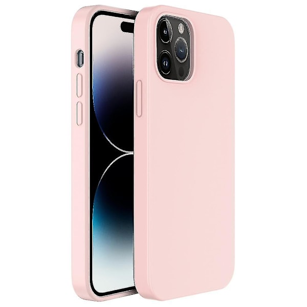 Flydende Silikon Mikrofiber Cover til iPhone 14 Pro Max