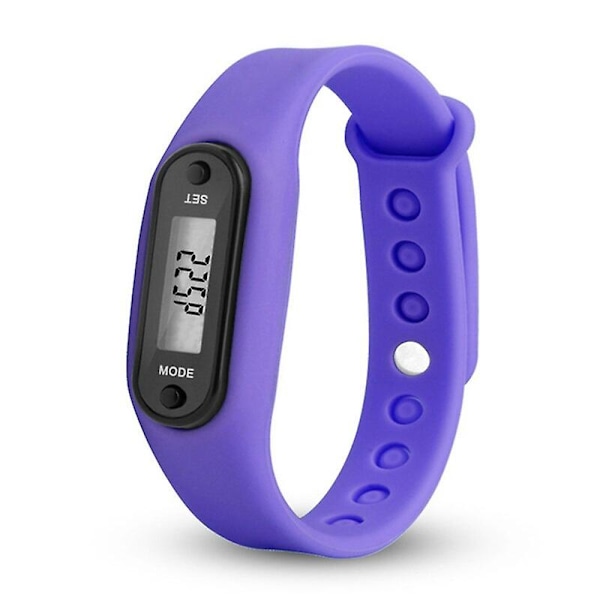 Counter Digital Fitness Pedometer Wrap Cuff Smart Watch Run Step Watch Smart Watch Silica Gel