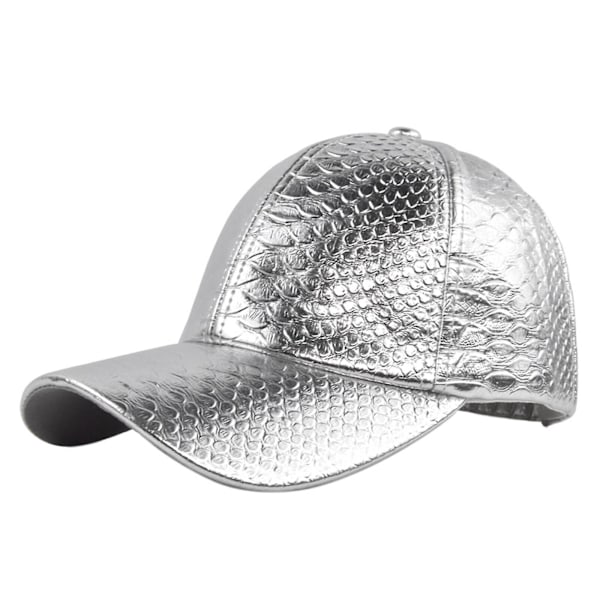 Mænds Baseball Cap Justerbar Rem Kunstig Læder Krokodille Print Hat