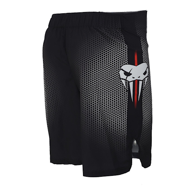 Mænds Sorte XL Trykte Sports Shorts - Lounge Straight Legged Let Elastiske Midje Shorts til Bokse og Vandreture