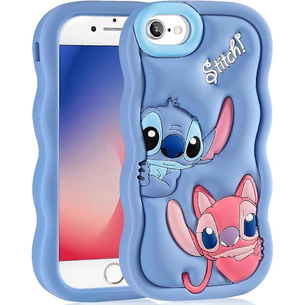 Suitable For Iphone 8/7/6s/6/se 2022/se 2020 Phone Case Cartoon 3d Character Design Phone Case For Teenagers Cool Silicone Soft Protective Case, Blue