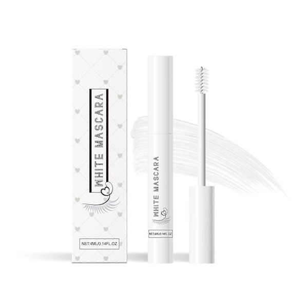 Hvit Mascara Farge Vannfast Mascara Lang Fortryllende Fylde 4ml Flye3005