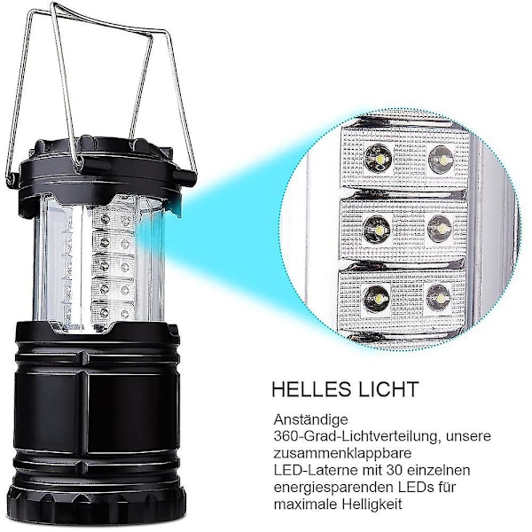 Utomhus ultra-ljus stretch tältlampa campinglampa