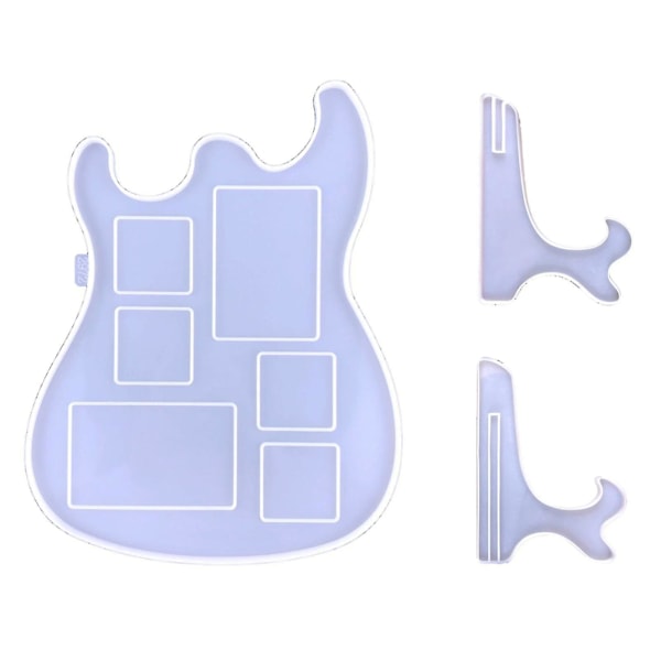 Photo Frame Mould Guitar Shape Diy Accessory Silica Gel Art Craft Photo Frame Mold Home Wall Decoration For Handicrafts Making_a_hf