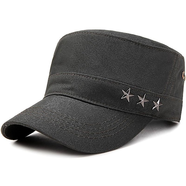 Classic Army Hats Kadet Combat Felt Militær Patrulje Baseball Kasketter black