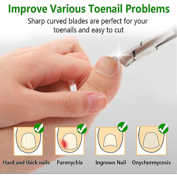 Profesjonelle tåneglklippere - Inngrodde eller tykke tånegler - Podologverktøy