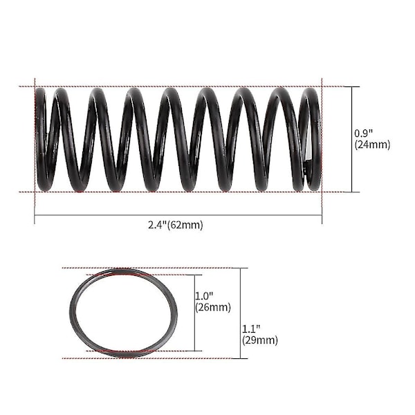 Brems-, gass- og clutchpedalfjær Racing Wheel Forsterket fjær for G25 G27