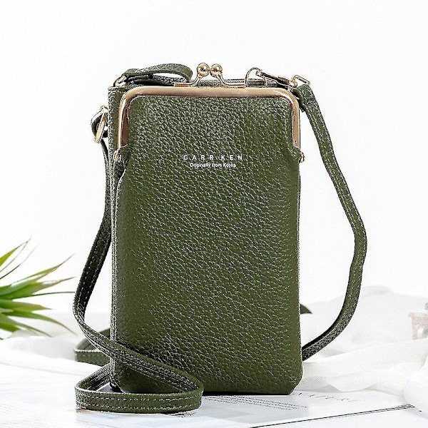 Mode Små Crossbody Väskor Kvinnor Mini Matt PU Läder Axelremsväska Clutch Damernas Telefon