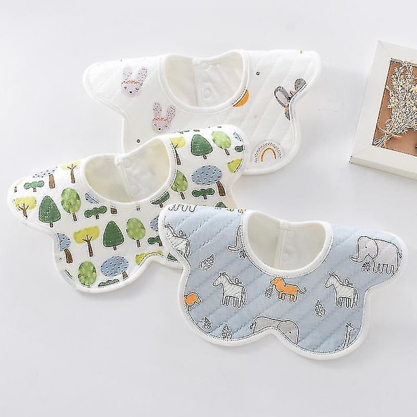 3 Pack Baby Bibs Unisex ,cotton Baby Bandana Drool Bibs, Small Small Love