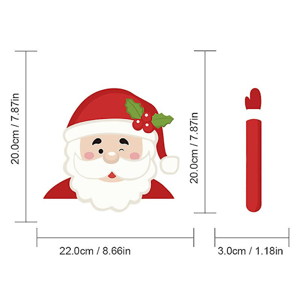 Aaltoilevat Tarrat Tarrapyyhin Tarra Auto Auton Ikkuna Ovi Koriste red and white line snowman