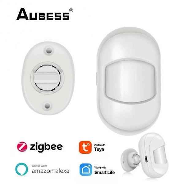 1-4 kpl Tuya Zigbee Liiketunnistin Mini Pir-ilmaisin Smart Life APP Etäohjaus Hälytys 1 piece