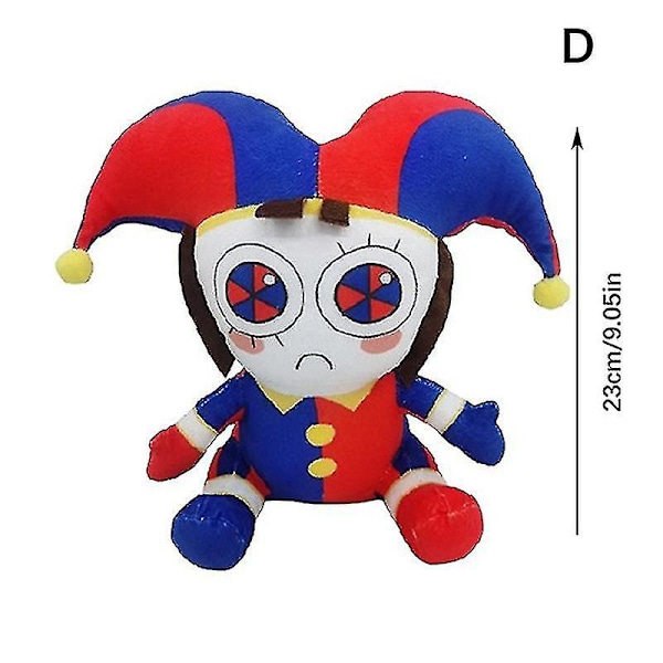 Uskomattomat Digitaalinen Sirkus Pehmolelut, Pomni Ja Jax Plushies Leikkiä Varten Lasten Joululahjaksi d