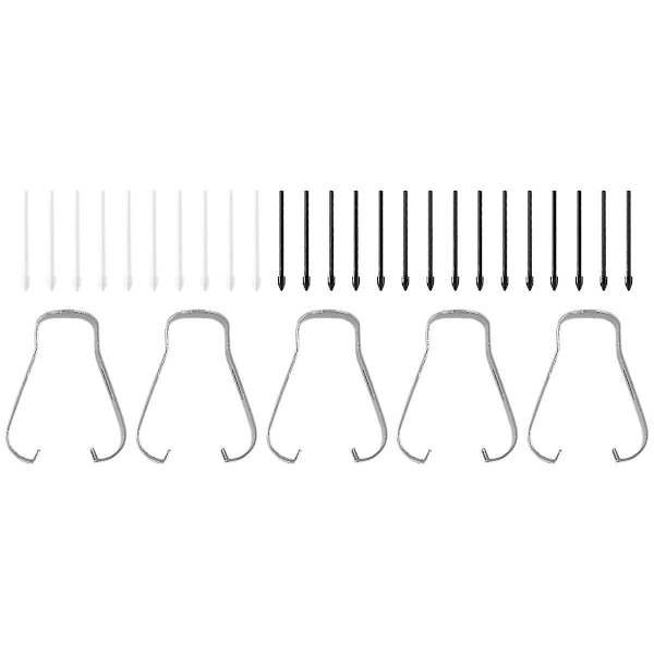 Stylus Nib S6 Nib S7 Etterfylling N10 Utskiftbar S22 Nib N20 Etterfylling 1 Sett 15 Svart og 10 Grå Pennhode