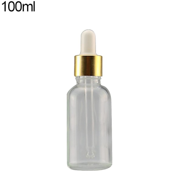 Mini 5ml-100ml Transparent Glasreagens Vätskepipett Tom Kosmetisk Flaska Qinhai 100ml