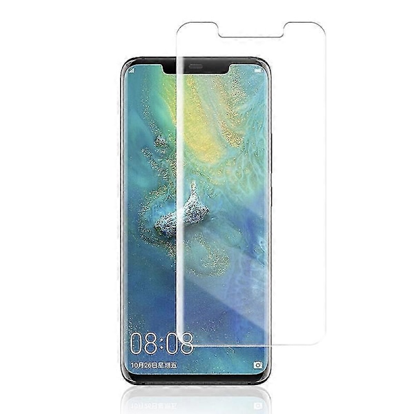 3D böjd komplett för Huawei Mate 20 Pro UV flytande härdat glass skärmskydd